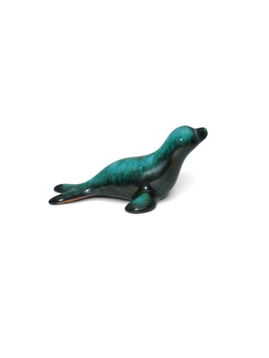 Blue Mountain Pottery Other - Blue Mountain Pottery Seal Teal Green Figurine Vintage